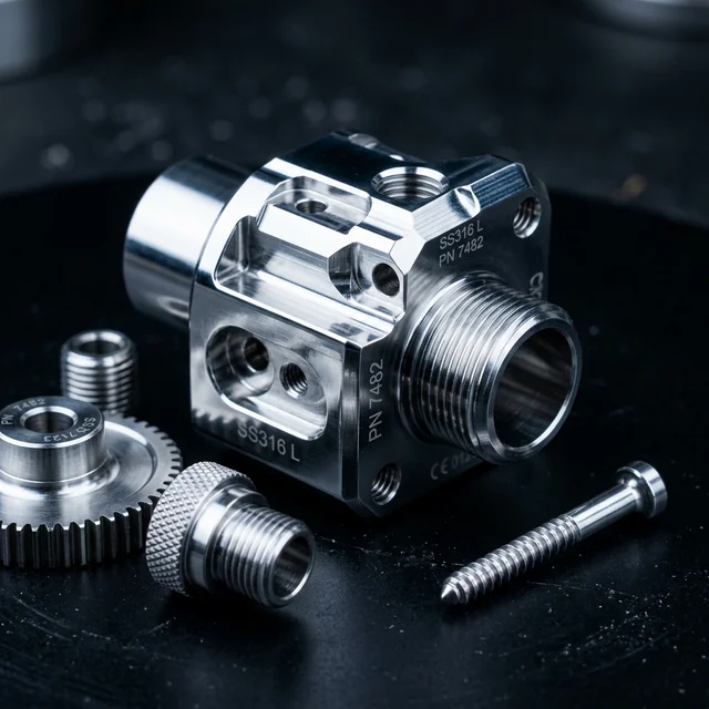 Paslanmaz Çelik CNC işlenmiş paslanmaz çelik parçalar — 304 ve 316L paslanmaz çelik CNC üretim