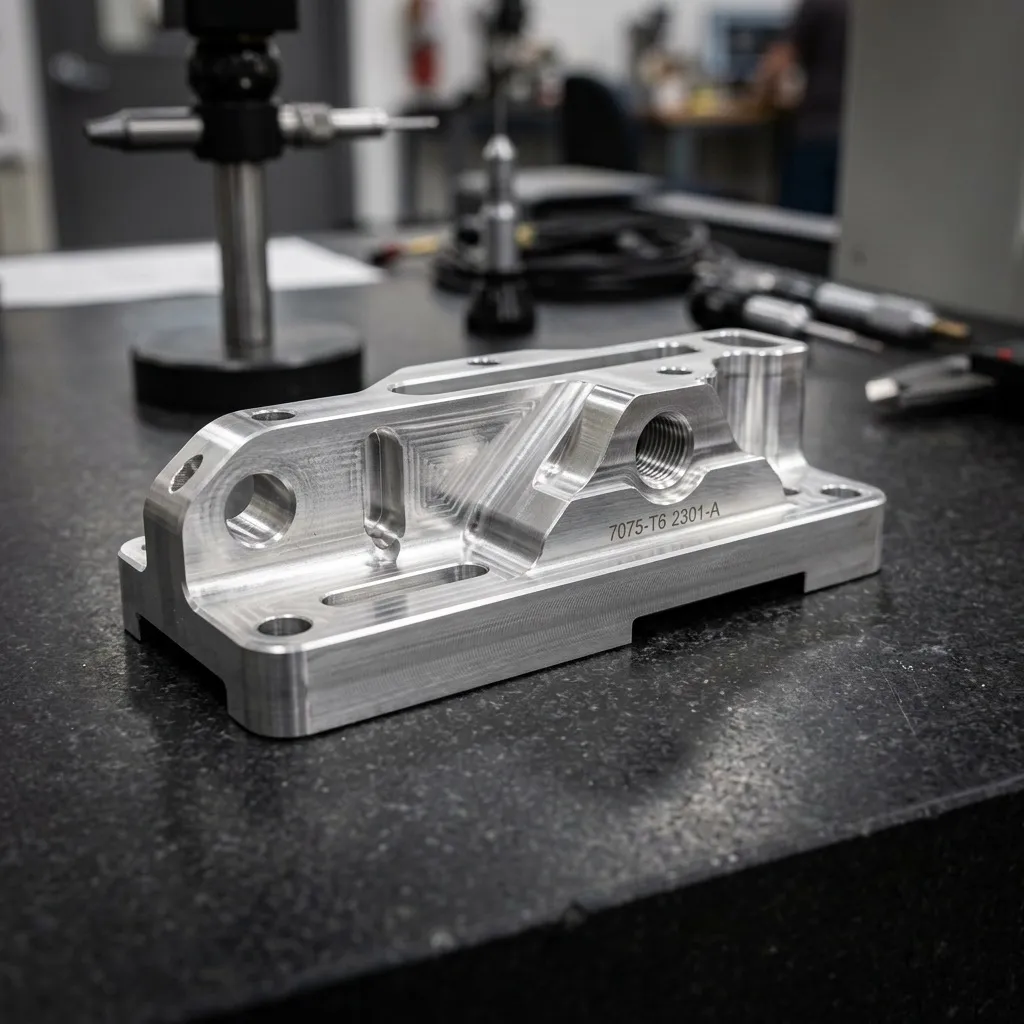 5 eksen CNC ile işlenmiş havacılık sınıfı Alüminyum 7075 parçası