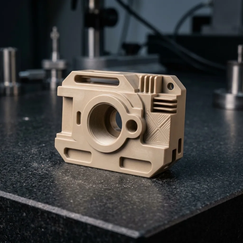 5 eksen CNC ile işlenmiş yüksek performanslı PEEK parça